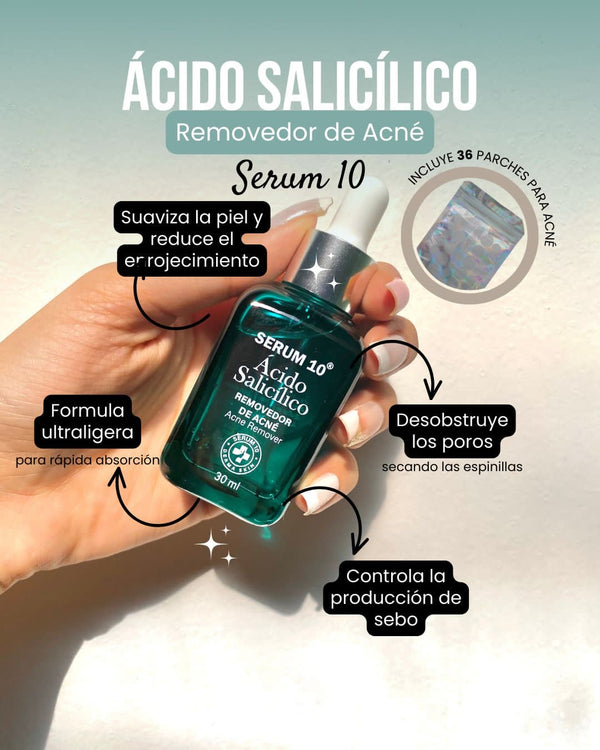 Serum 10 Ácido Salicílico Acné - Liquidación de Inventario 🔥